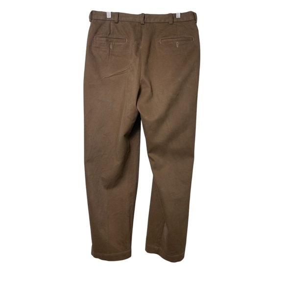 Brooks Brothers 346 Dark Camel Twill Pants W34/L30 - Picture 2 of 7
